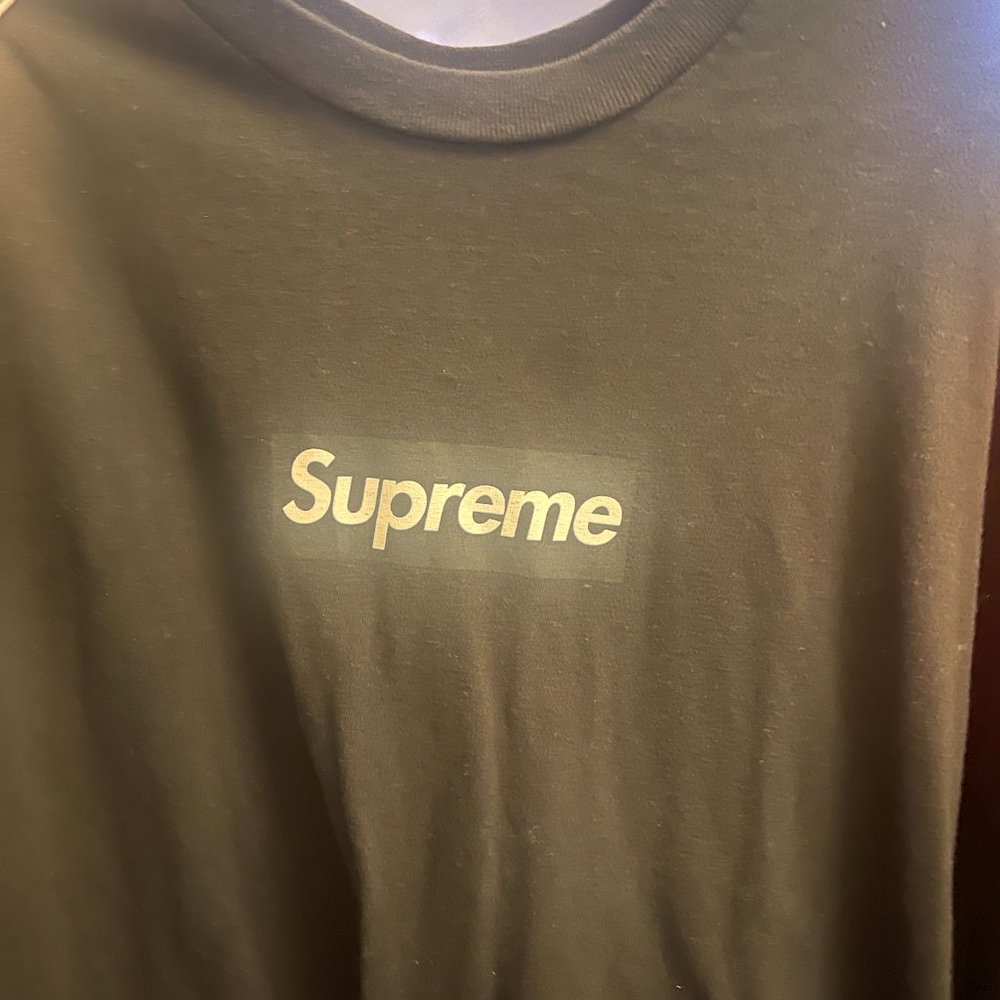 Supreme Box Logo L/S Tee Black